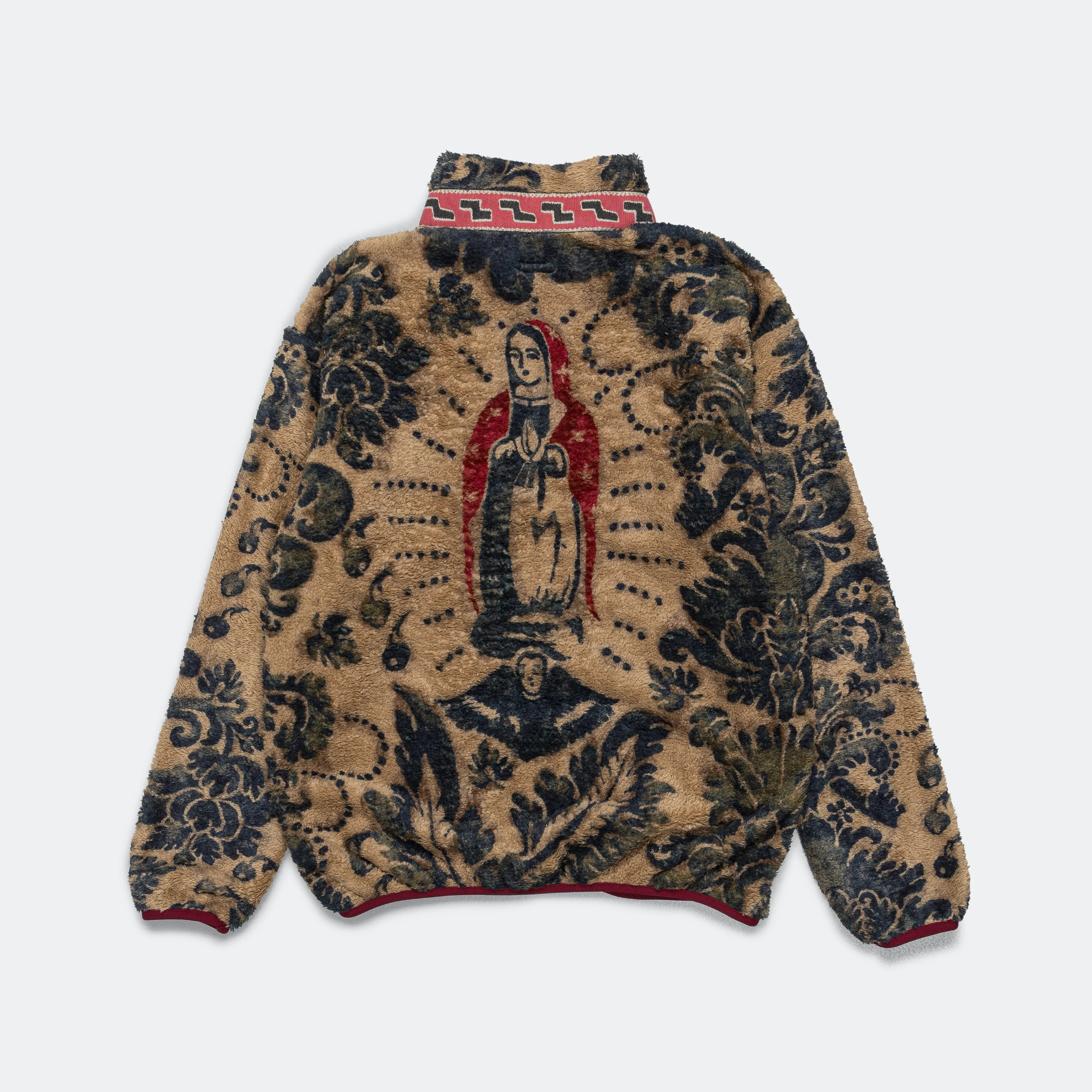 Kapital Clothing DAMASK Fleece ZIP Blouson (VirginMary) - Beige