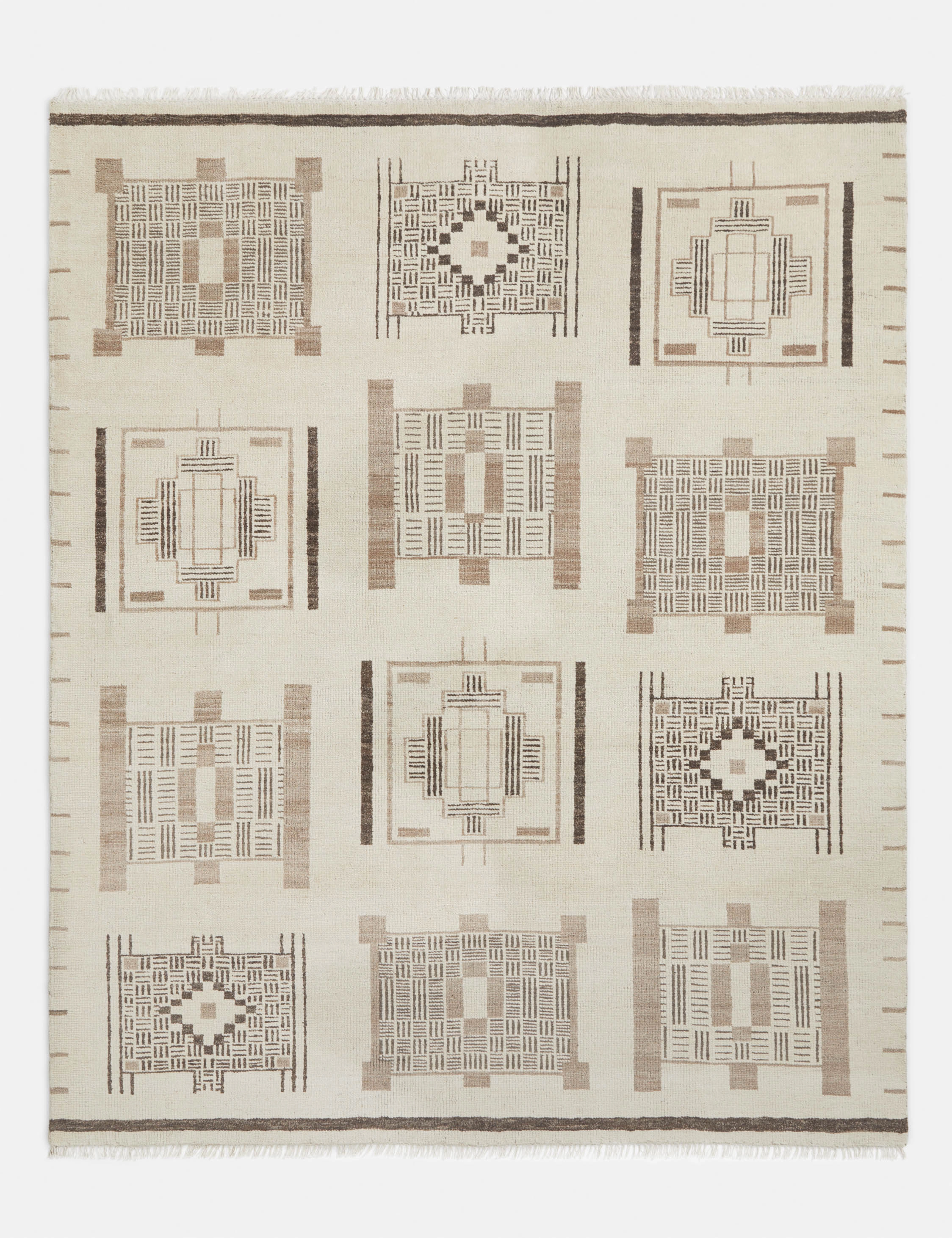 Karcal Hand-Knotted Wool Rug trendy fashion rug