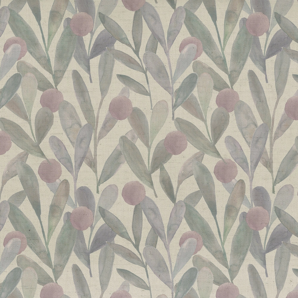Katsura Printed Cotton Fabric (By The Metre) Violet elegant table cloth  