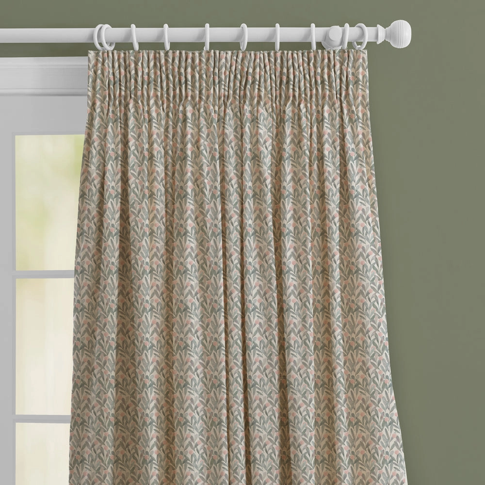 Katsura Printed Made to Measure Curtains Granite