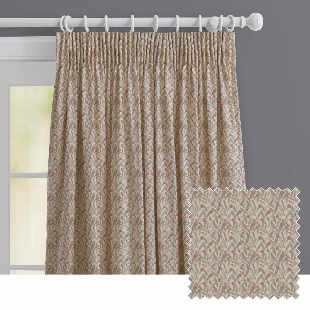 Katsura Printed Made to Measure Curtains Mulberry patterned fashion rug  