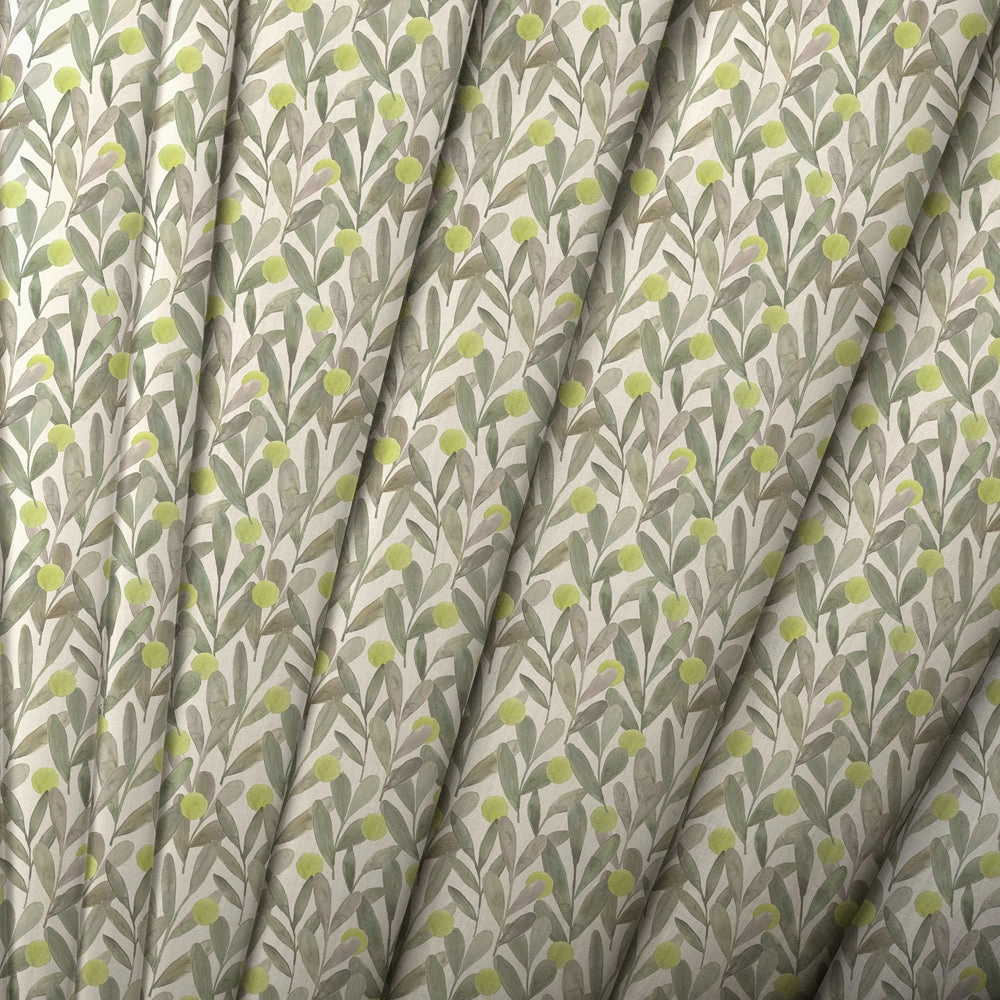 Katsura Printed Made to Measure Curtains Sage