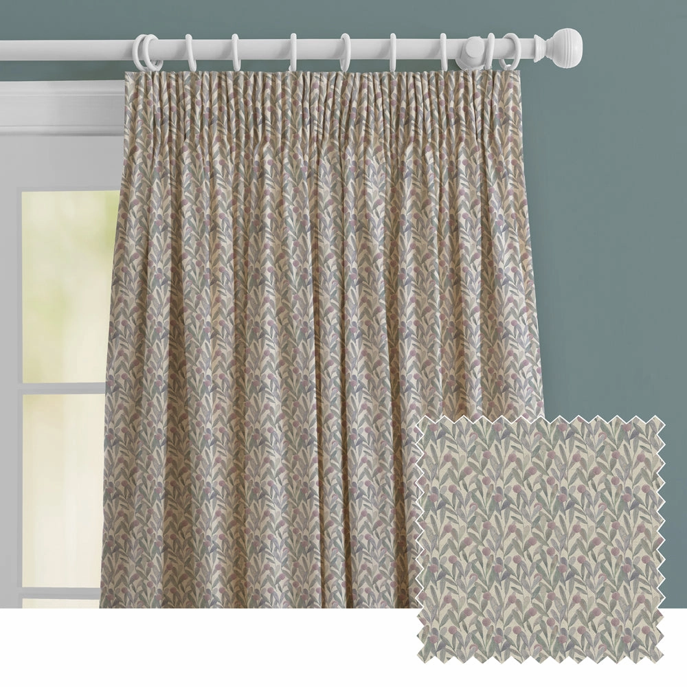 Katsura Printed Made to Measure Curtains Violet patterned fashion rug  
