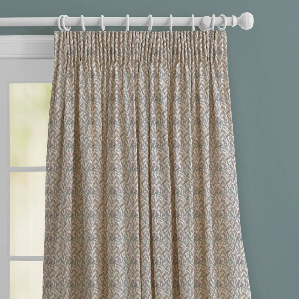 Katsura Printed Made to Measure Curtains Violet