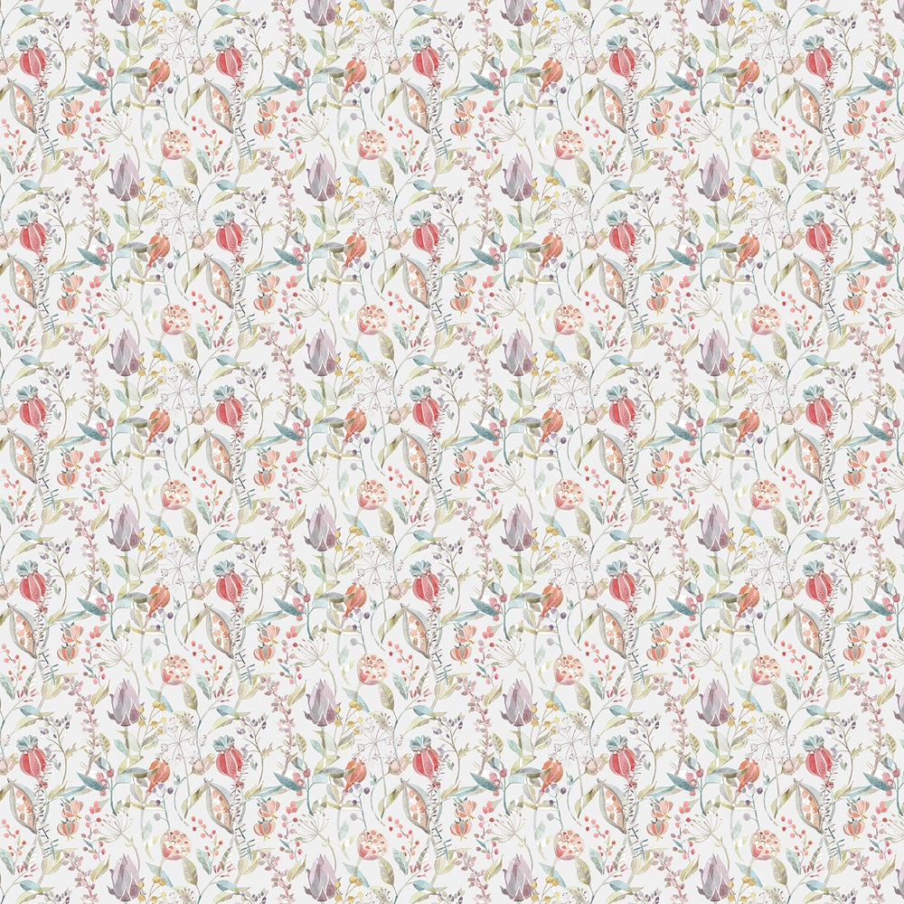 Kelston Printed Cotton Fabric (By The Metre) Cinnamon Linen