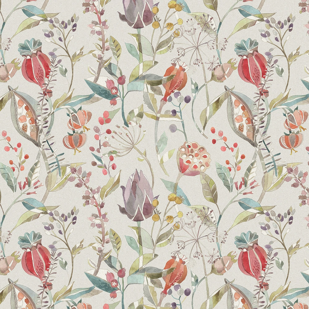 Kelston Printed Cotton Fabric (By The Metre) Cinnamon Linen elegant table cloth  