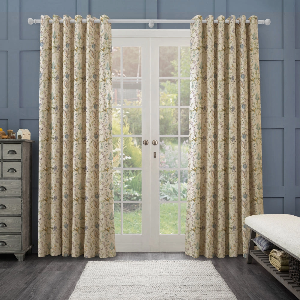 Kelston Printed Made to Measure Curtains Capri Linen