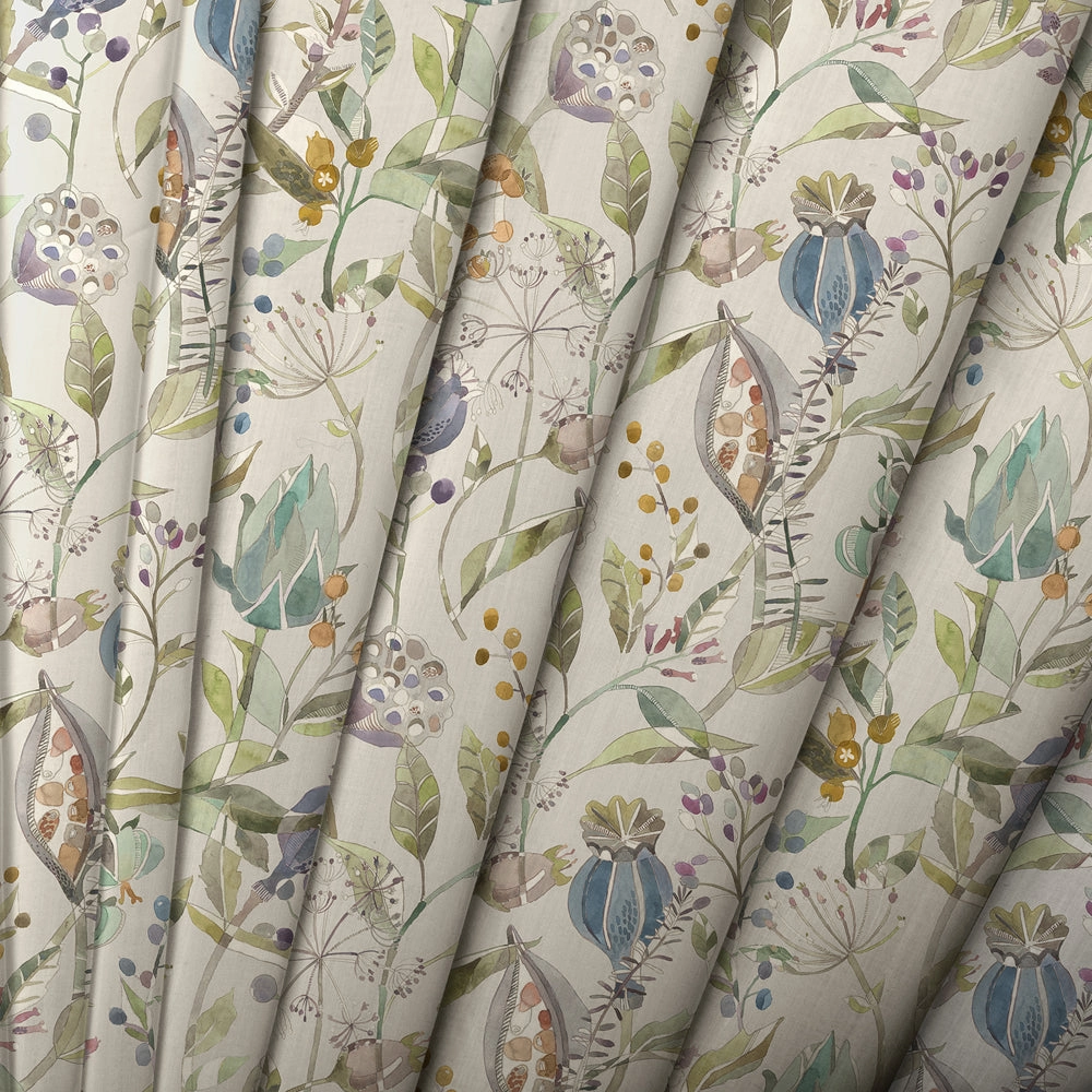Kelston Printed Made to Measure Curtains Capri Linen