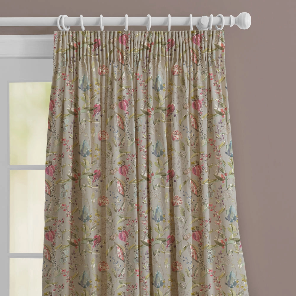 Kelston Printed Made to Measure Curtains Sorbet Linen