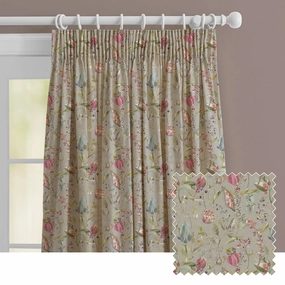 Kelston Printed Made to Measure Curtains Sorbet Linen patterned fashion rug  