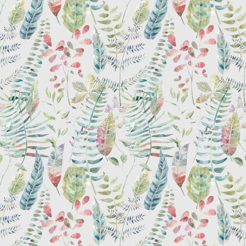 Kenton Printed Cotton Fabric (By The Metre) Silver