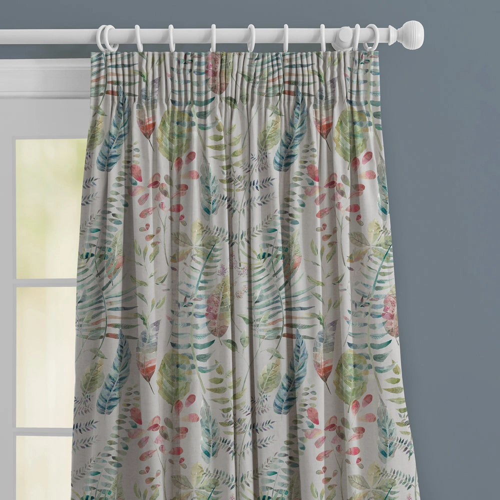 Kenton Printed Made to Measure Curtains Silver