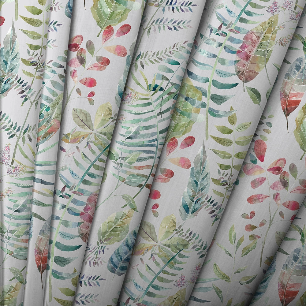 Kenton Printed Made to Measure Curtains Silver