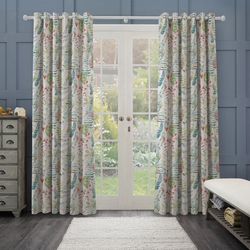 Kenton Printed Made to Measure Curtains Silver