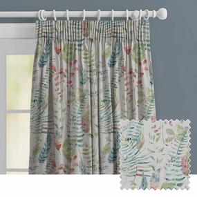 Kenton Printed Made to Measure Curtains Silver patterned fashion rug  