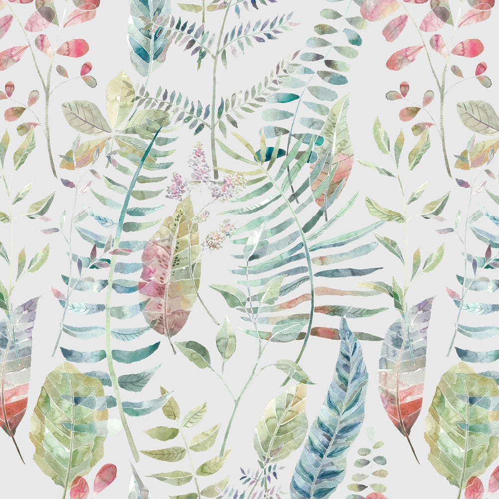 Kenton Printed Made to Measure Curtains Silver