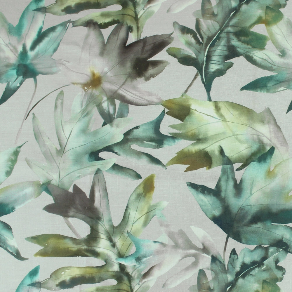 Kimino Printed Fabric (By The Metre) Emerald elegant table cloth  