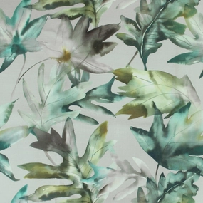 Kimino Printed Fabric (By The Metre) Emerald elegant table cloth  