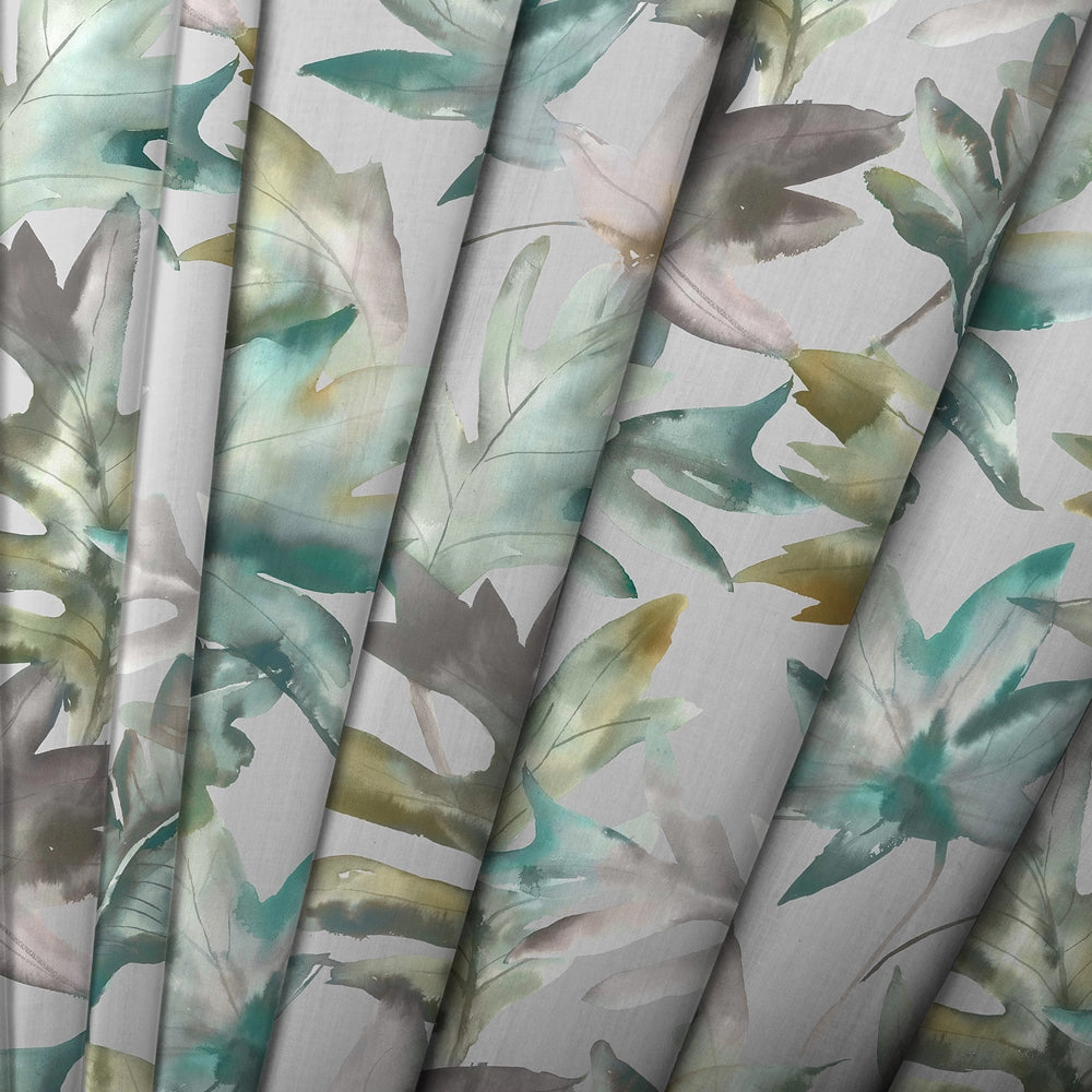 Kimino Printed Made to Measure Curtains Emerald