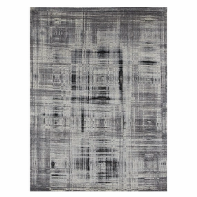 Kion Ivory/Grey minimalist everyday rug