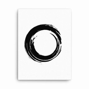 Korean Calligraphy The Circle - Canvas canvas mural art
