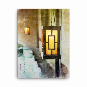 korean lantern - canvas canvas mural art