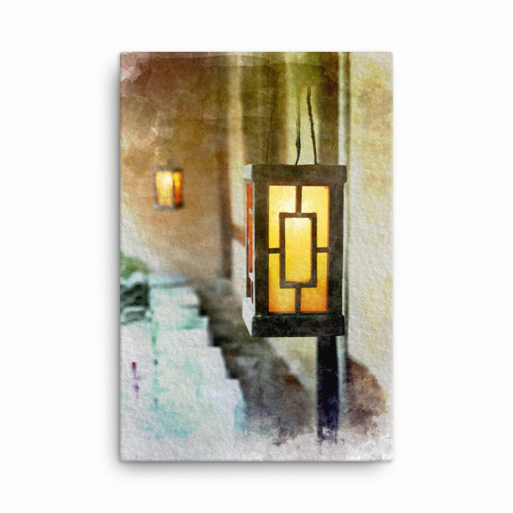 korean lantern - canvas
