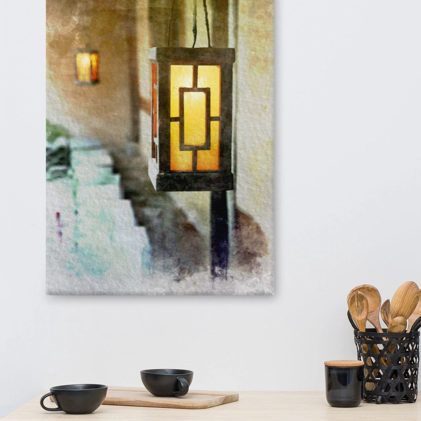 korean lantern - canvas
