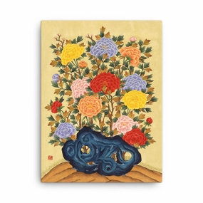 Korean Peonies - Canvas Print canvas mural art