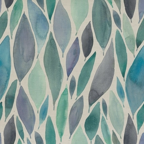 Koyo Printed Cotton Fabric (By The Metre) Aqua elegant table cloth  