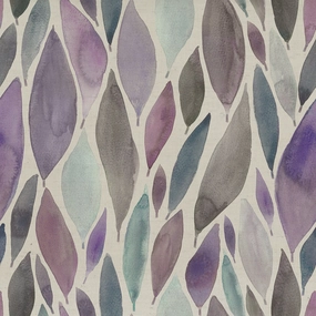 Koyo Printed Cotton Fabric (By The Metre) Violet elegant table cloth  