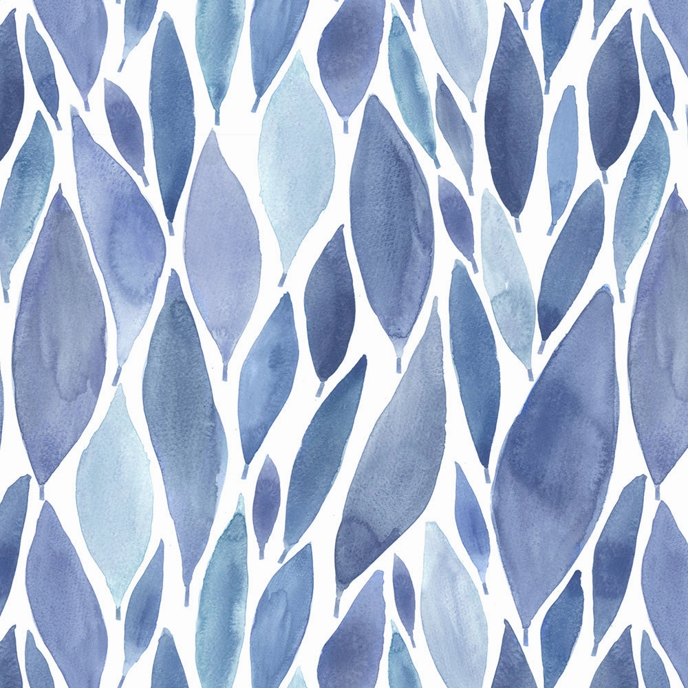 Koyo Printed Made to Measure Curtains Cobalt