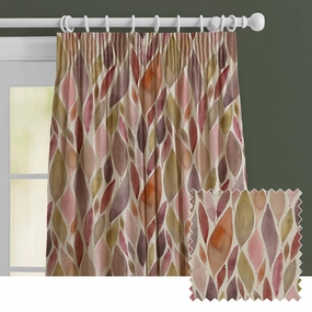 Koyo Printed Made to Measure Curtains Mulberry patterned fashion rug  