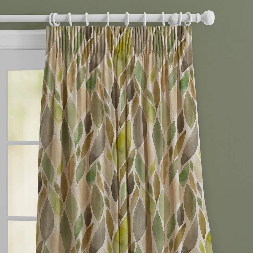 Koyo Printed Made to Measure Curtains Sage