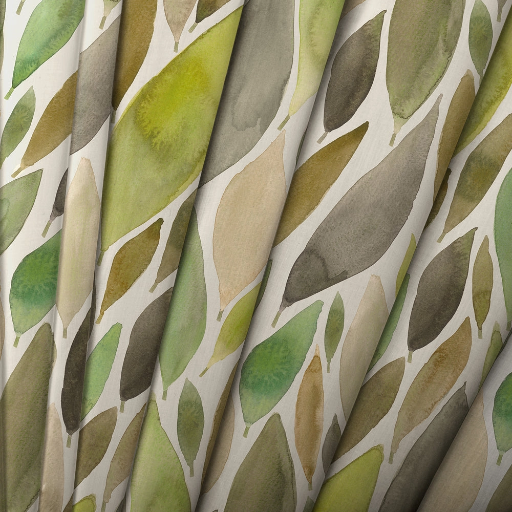 Koyo Printed Made to Measure Curtains Sage