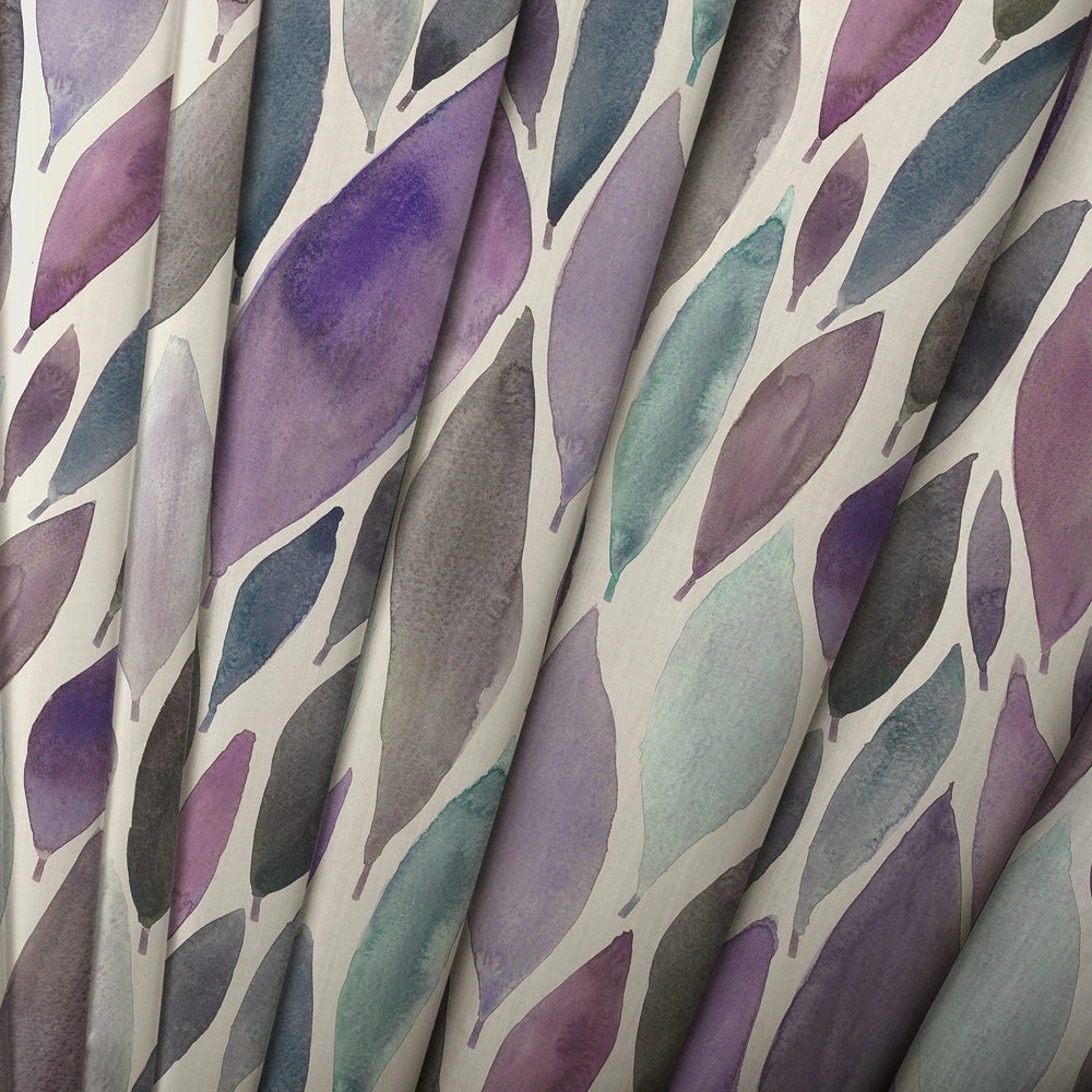 Koyo Printed Made to Measure Curtains Violet