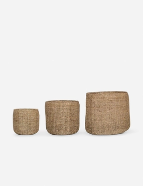 La Jolla Seagrass Baskets (Set of 3) decorative tabletop item
