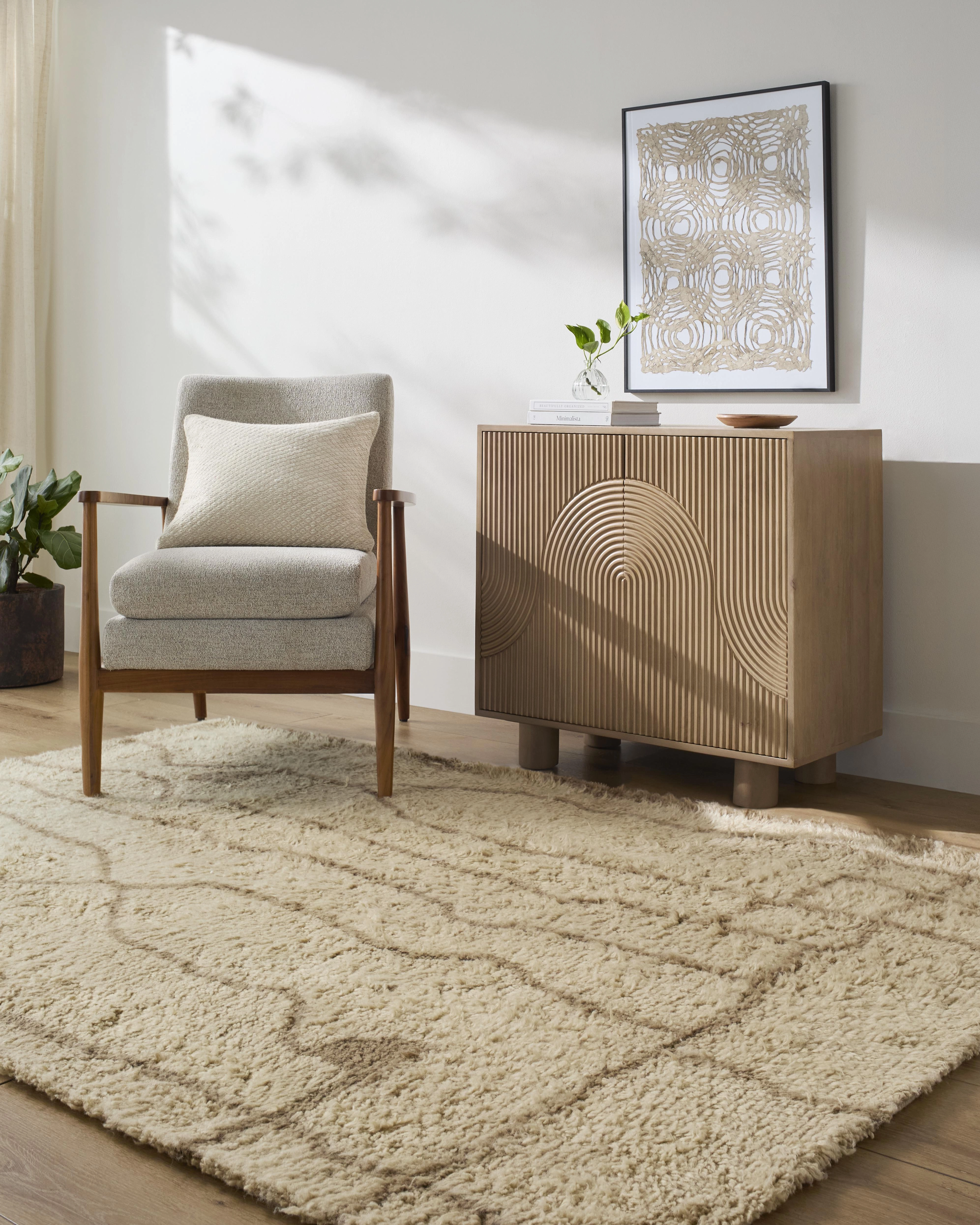 Labra Moroccan Style Hand-Tufted Wool Rug