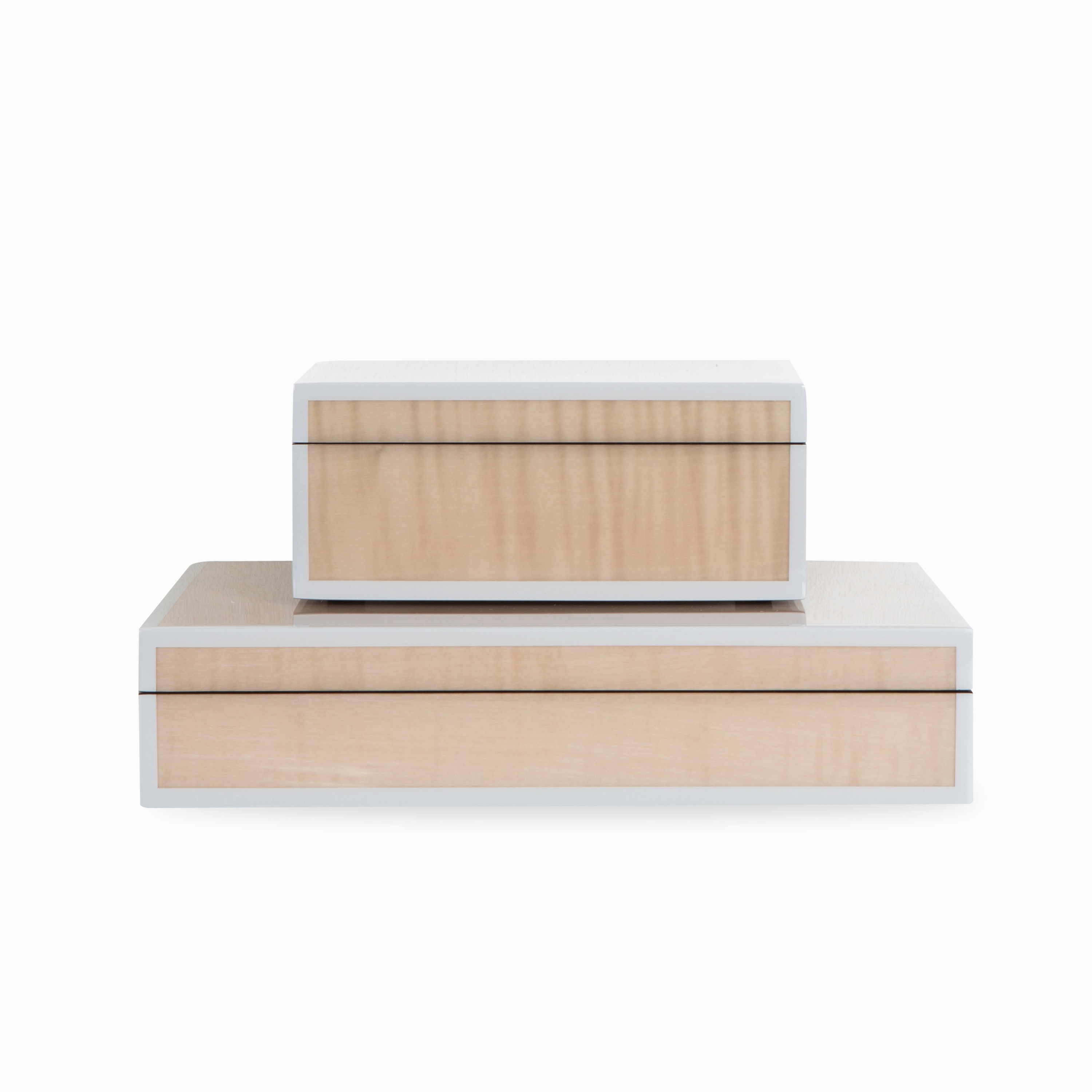 Lacquered Sycamore Box elegant wall decor