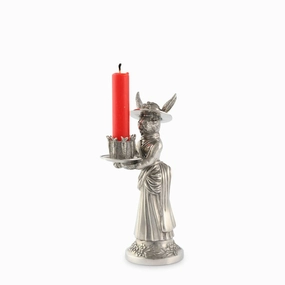 Lady Hare Short Candlestick home display ornament