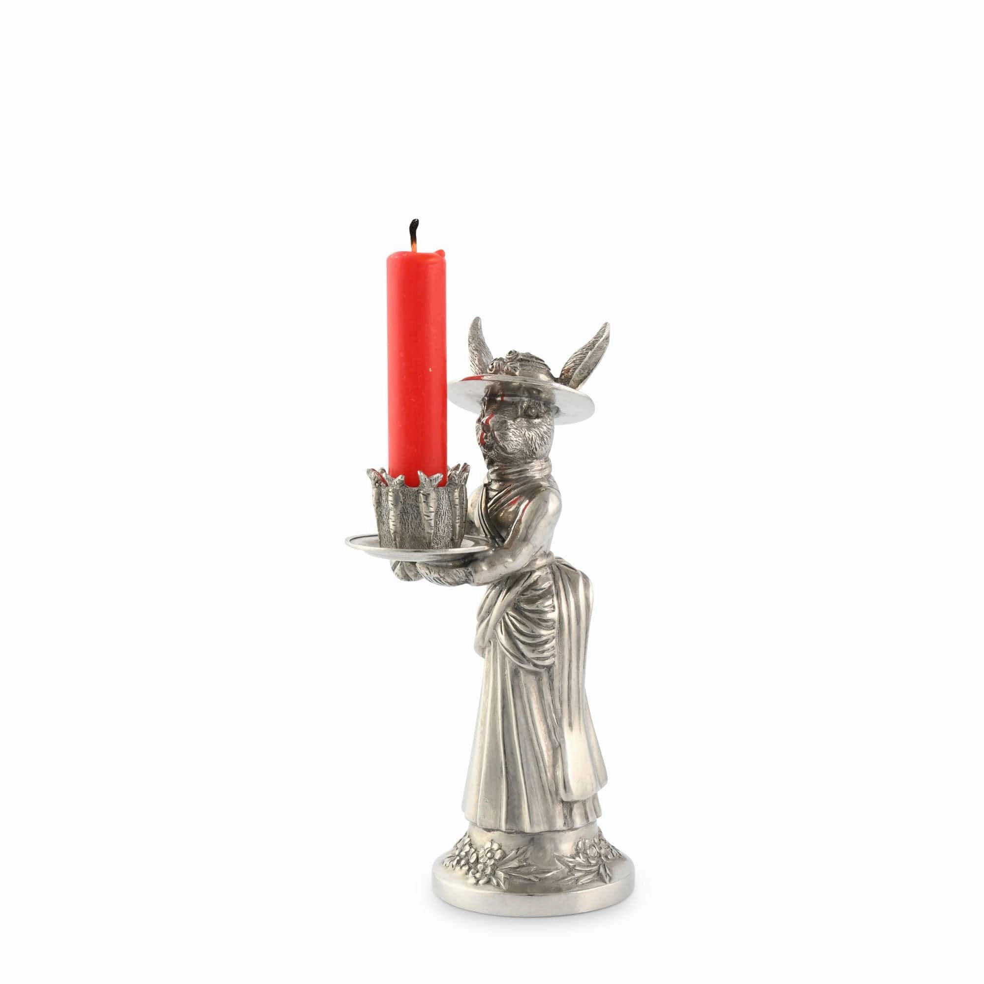 Lady Hare Short Candlestick home display ornament