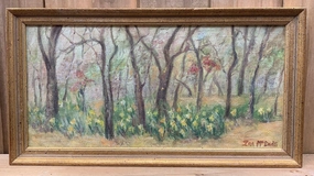 LANDSCAPE OIL PAINTING BY IRA MCDADE classic mural painting