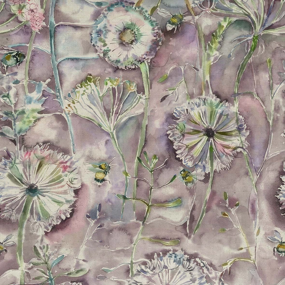 Langdale Printed Cotton Fabric (By The Metre) Fig elegant table cloth  