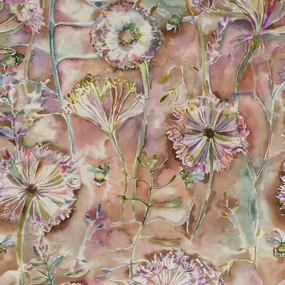 Langdale Printed Cotton Fabric (By The Metre) Russett elegant table cloth  