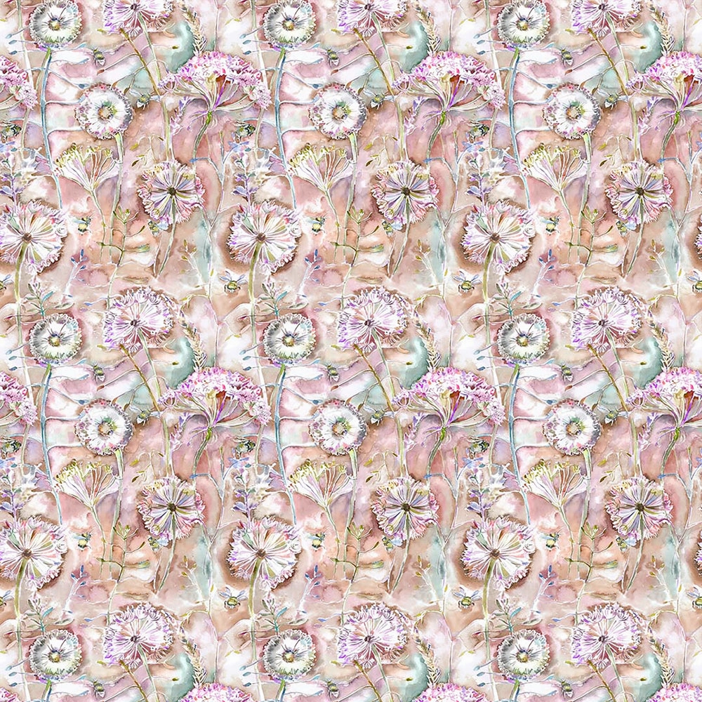 Langdale Printed Cotton Fabric (By The Metre) Russett