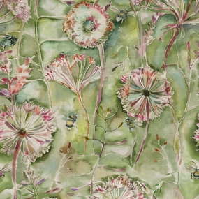 Langdale Printed Cotton Fabric (By The Metre) Sweetpea elegant table cloth  