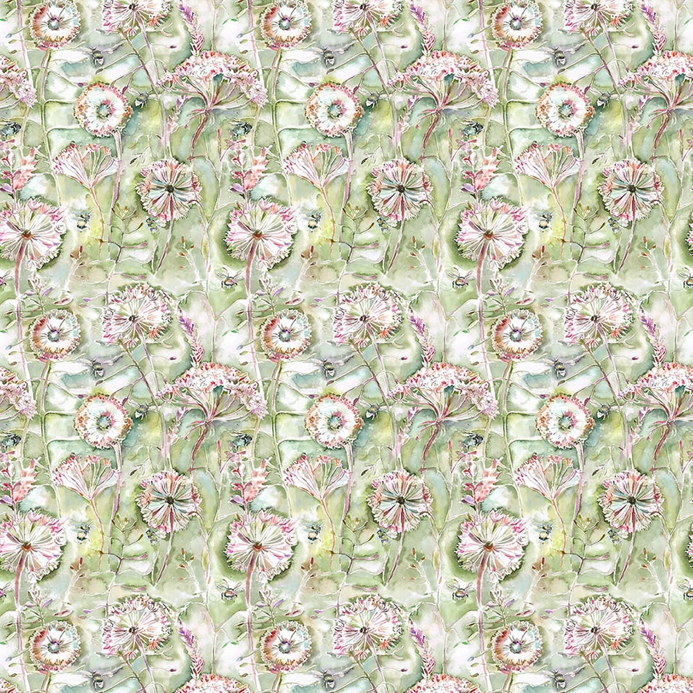 Langdale Printed Cotton Fabric (By The Metre) Sweetpea