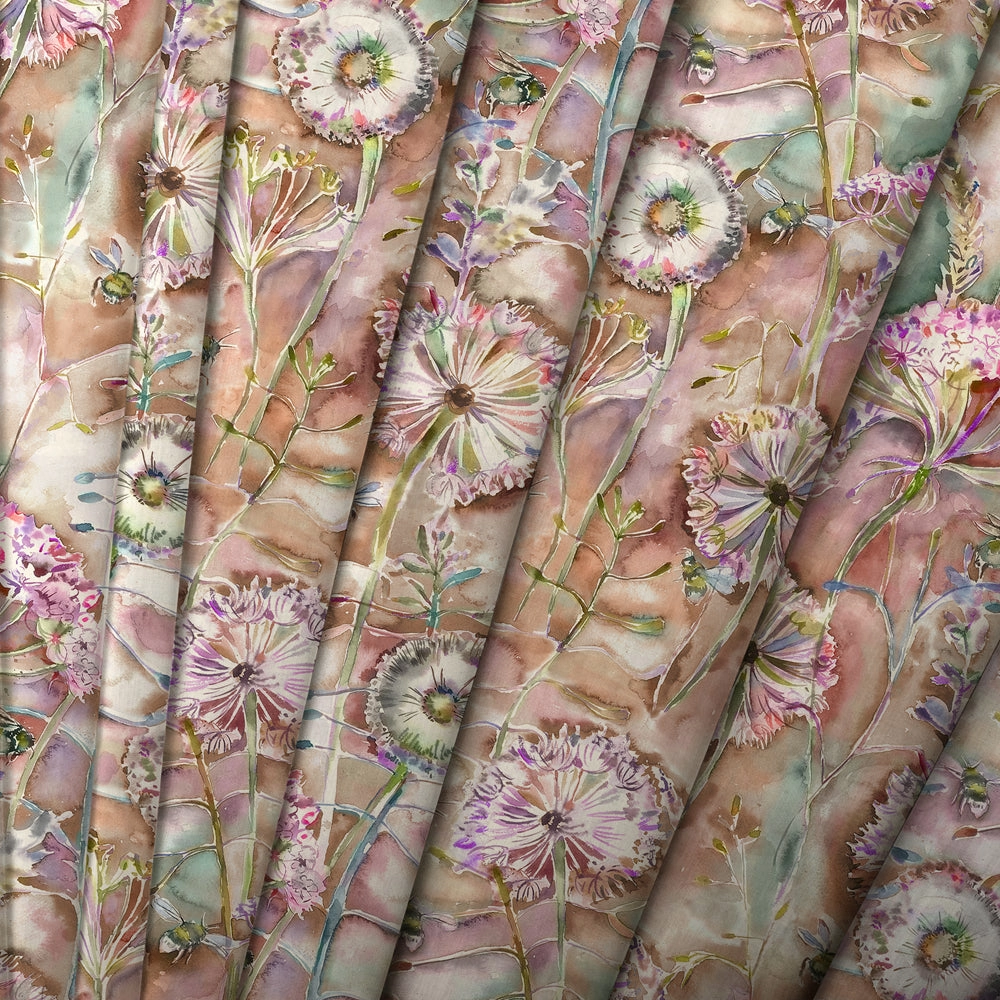 Langdale Printed Made to Measure Curtains Russett
