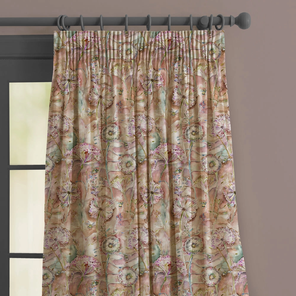 Langdale Printed Made to Measure Curtains Russett