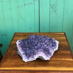 LARGE AMETHYST GEODE interior room decor